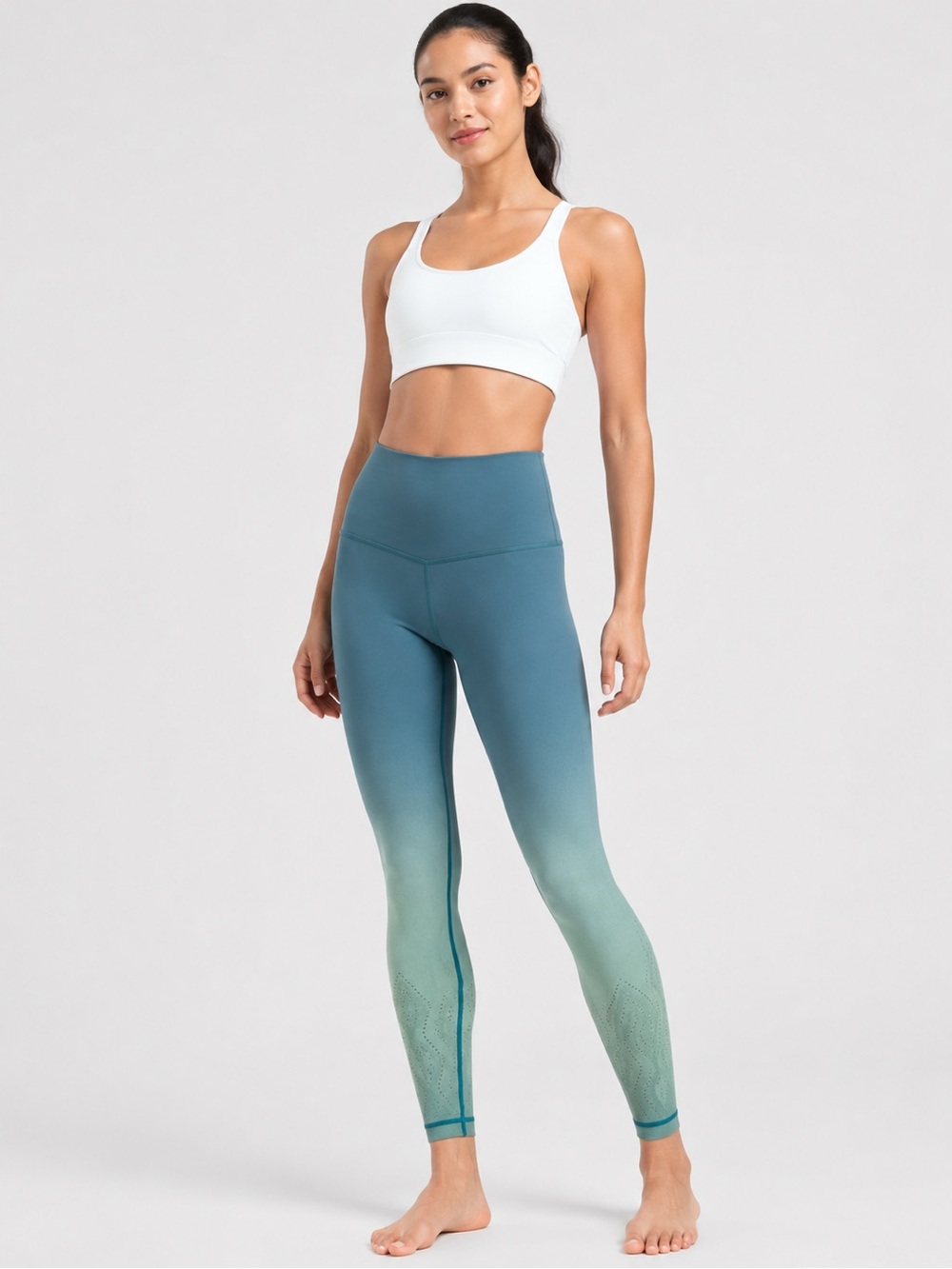 PINK Victoria's Secret Ombre Blue to Mint Green Jeggings